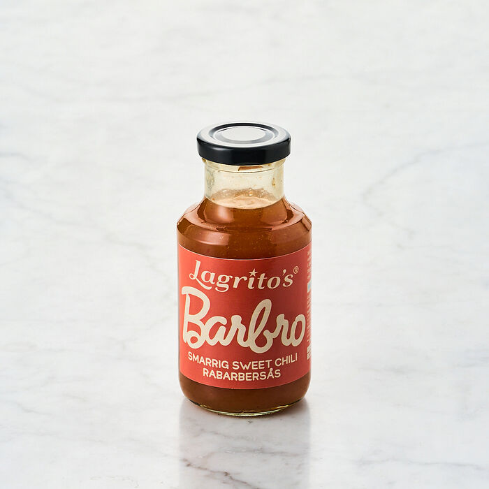 Barbro Smarrig Sweet Chili Rabarbersås Lagritos 300 g